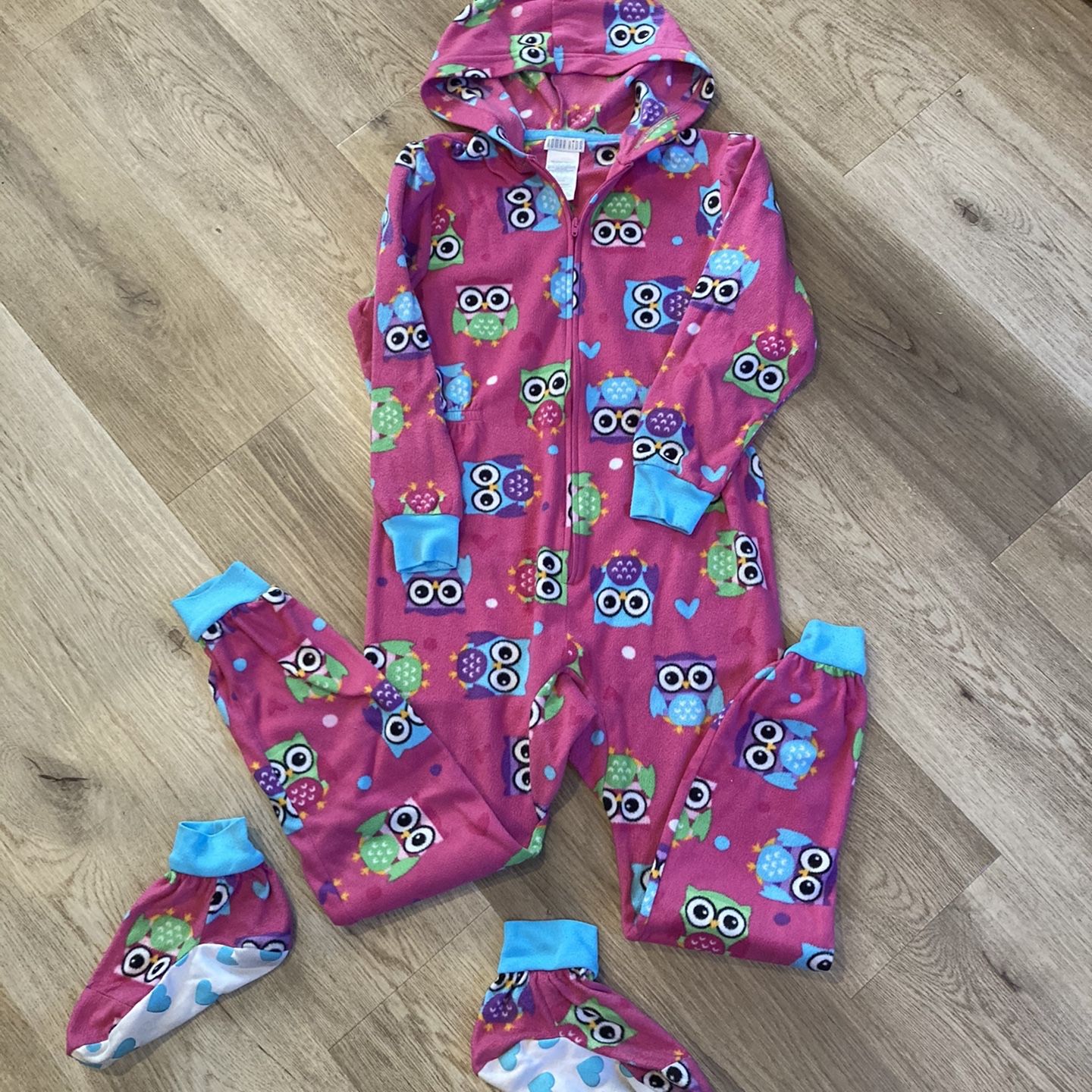 Onesie Warm Hoody N Sleepers Pjs 7/8