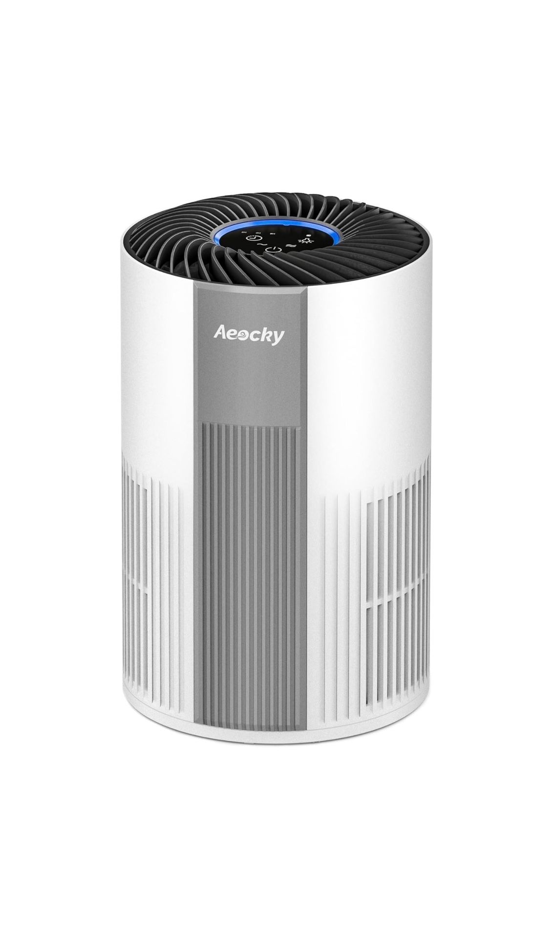 With Year Change 5-in-1 Washable Filter, AEOCKY H13 HEPA Air Purifier for Home Bedroom Dorm, Portable Air Cleaner, Quiet
