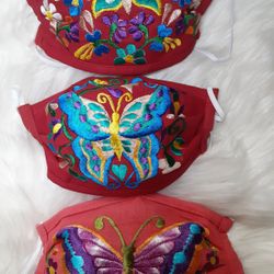 Gorgeous Butterfly Embroidered face masks