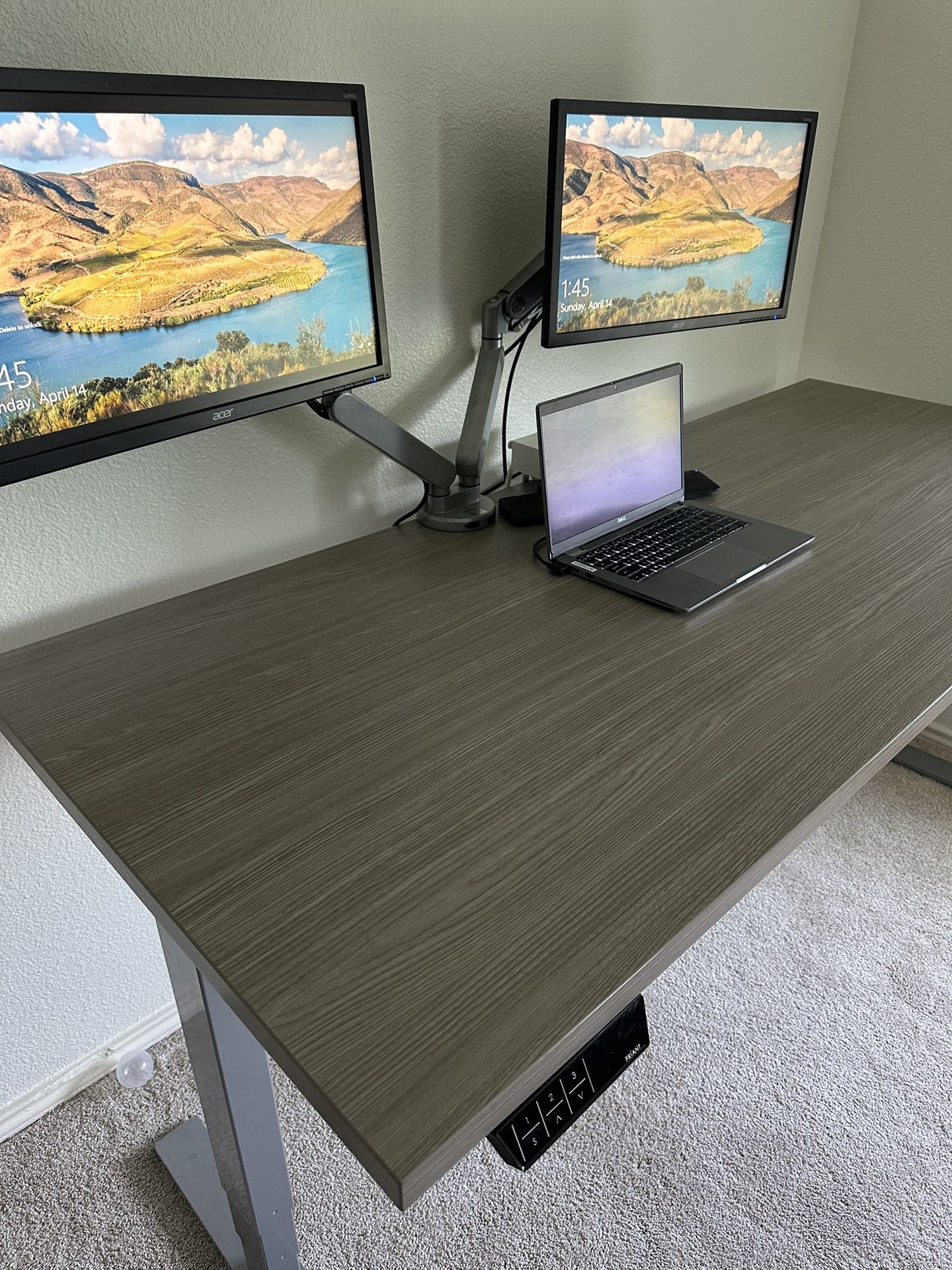 Friant My-Hite 3 Stage 2 Monitor Sit Stand Office Desk