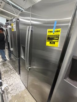 GE side by side. Refrigerator