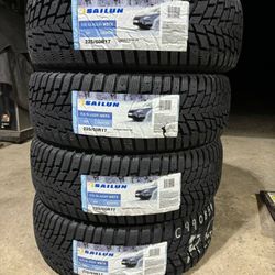 (4) - 225/60/17 Sailun Ice Blazer WSTX Snow Tires
