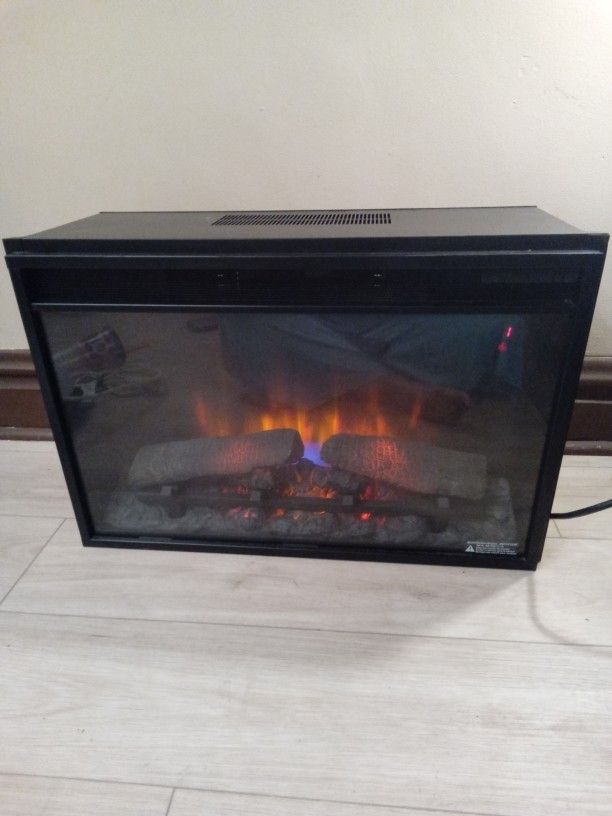 Electric Fireplace Heater Insert- Realistic Flames & Heat