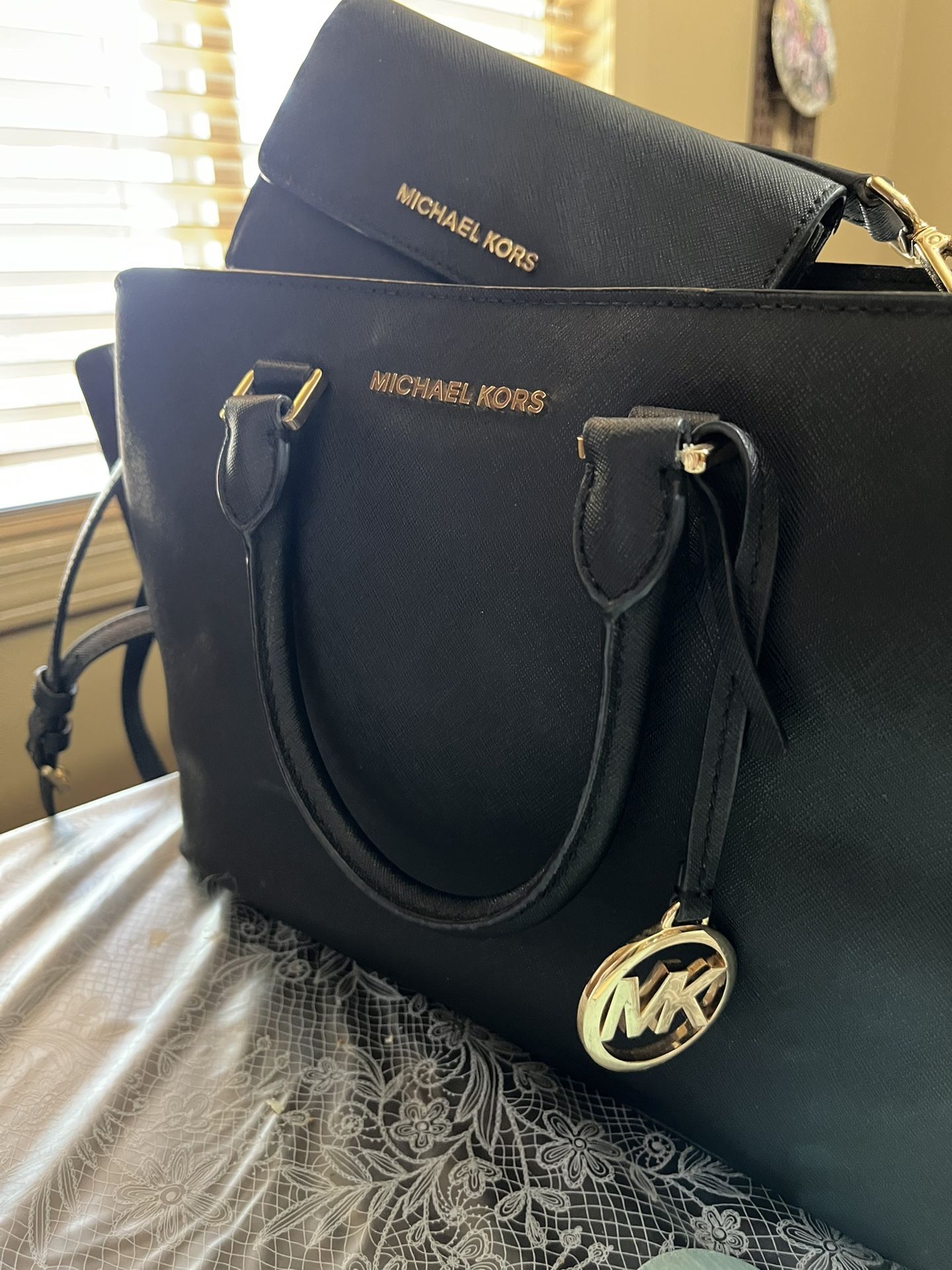 MK Black Medium Size Purse 