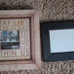 2 Picture frames one with inspirational words