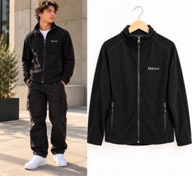 Marmot Black Full-Zip Fleece Jacket