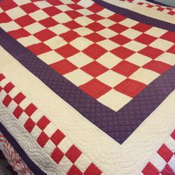 Handmade Quit  Blanket - Queen Bed 