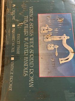 Tub filler/hardware chrome