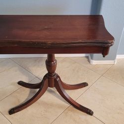Vintage Mahogany Folding Game Table