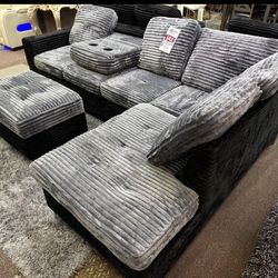 NEW SECTIONAL SOFA AND OTTOMAN WITH FREE DELIVERY