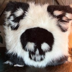 Skull Fuzzy Throw Pilllow