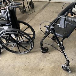 Walker and Wheel Chair