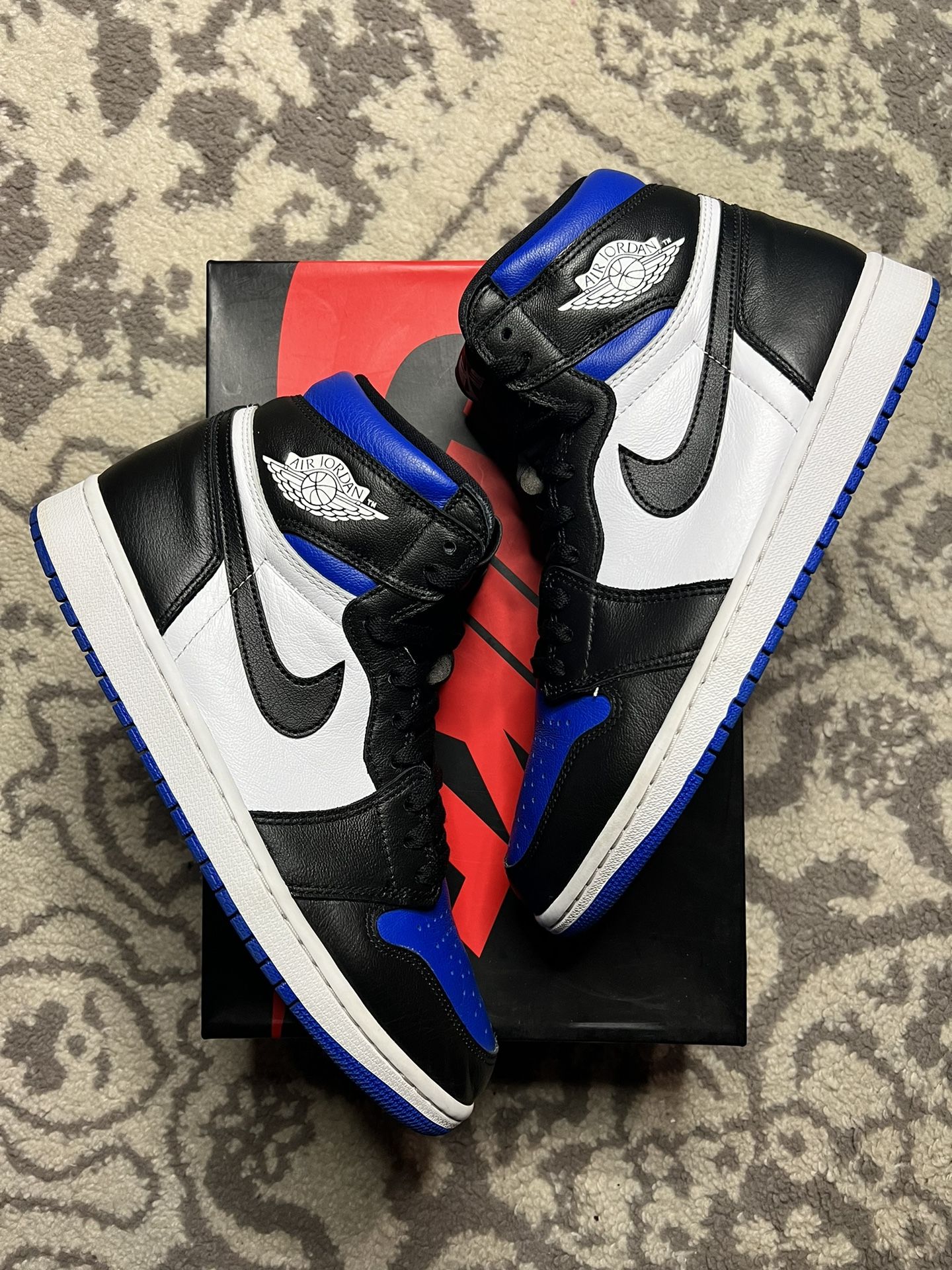 Jordan 1 Retro High OG Royal Toe Size 10 OG Box for Sale in