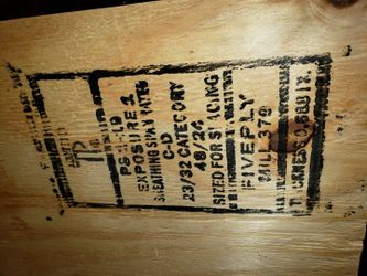 Gone!!Plywood  3/4  23/32  External Grade. 4 Sheets 4' X  8' And  2x4s Etc.