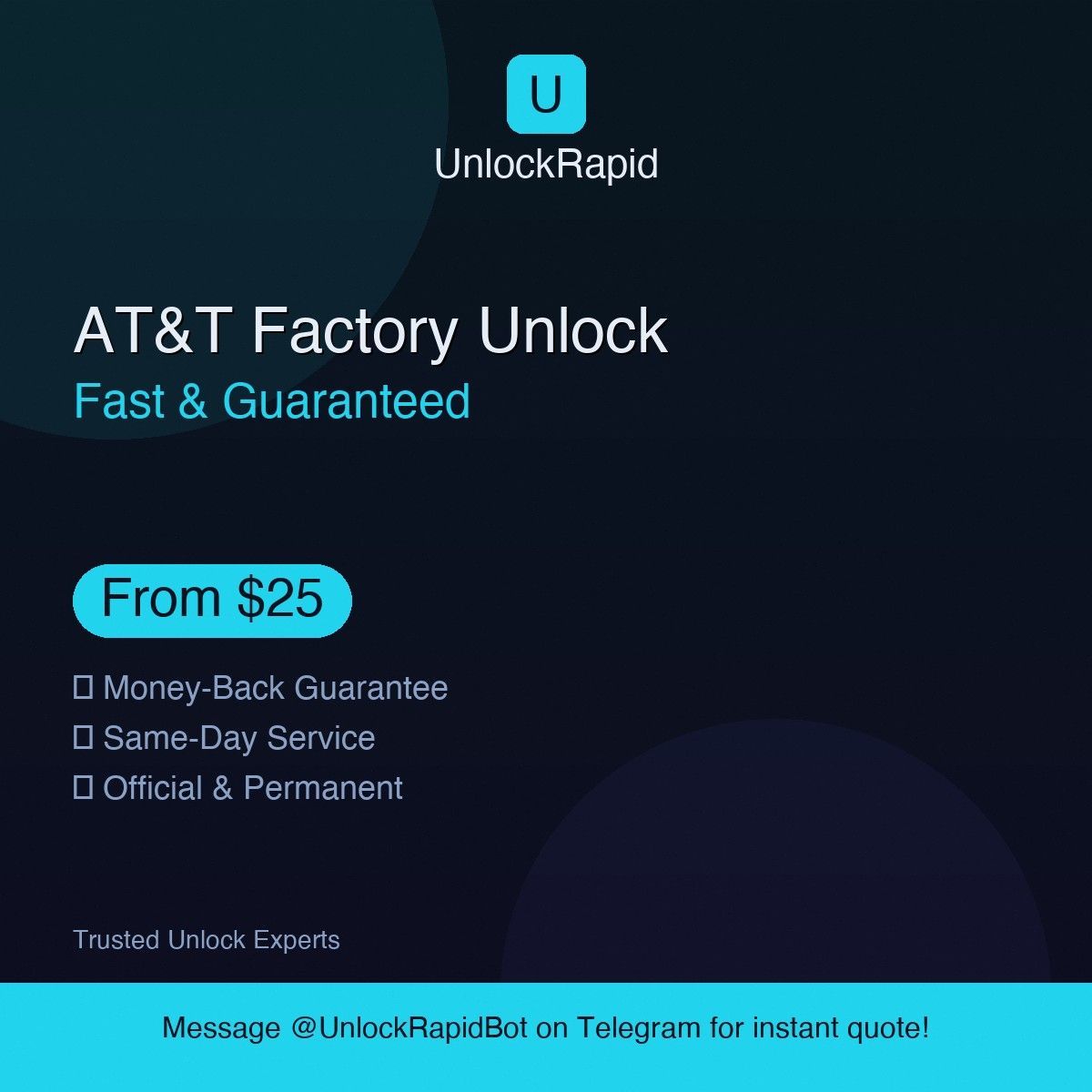 AT&T Phone Unlock — Same Day ✅