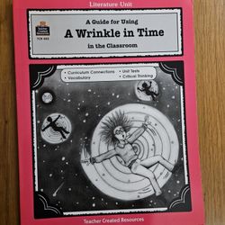 A Wrinkle In Time Novel Study Workbook