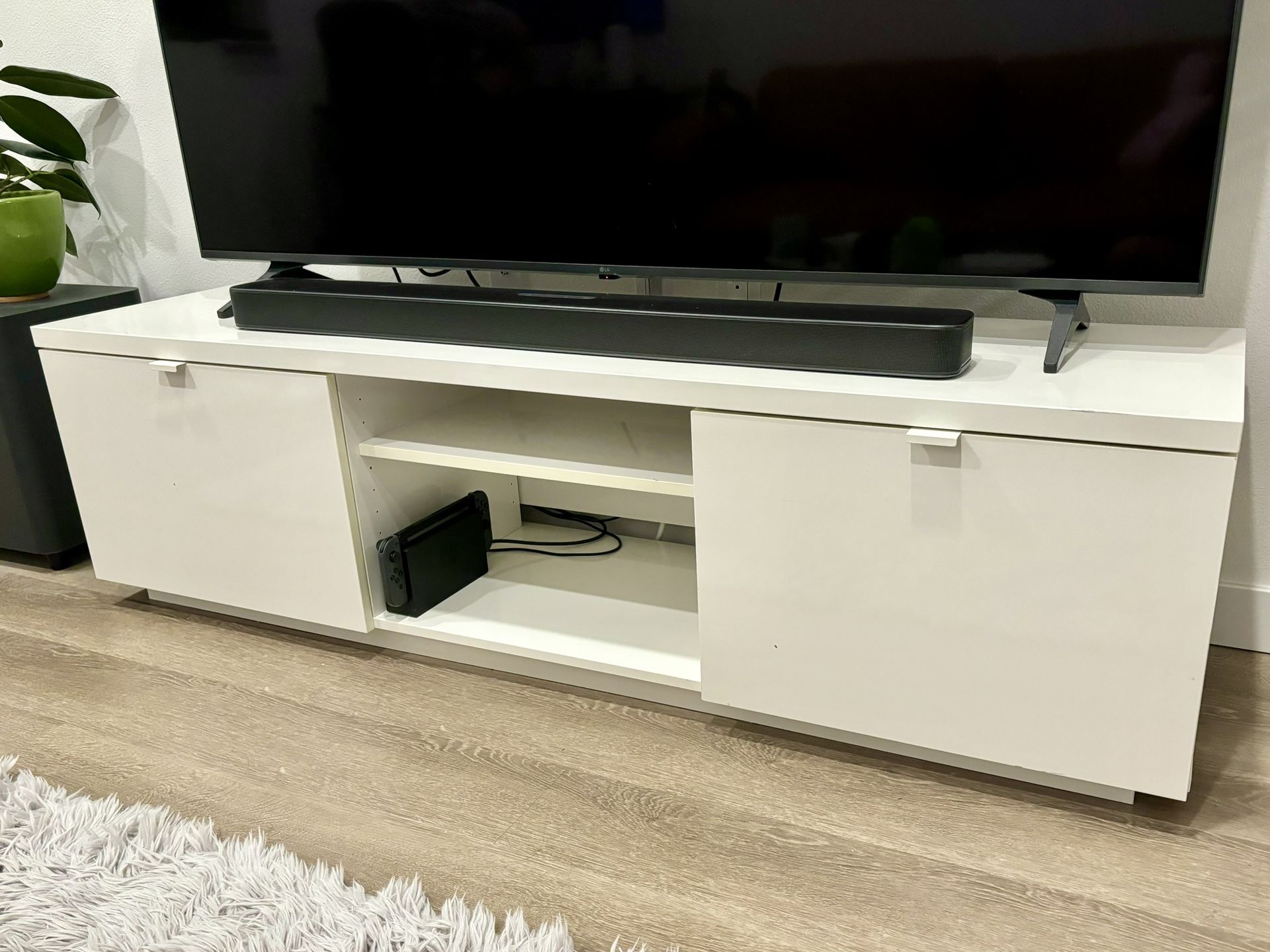 Ikea Byas White TV Console