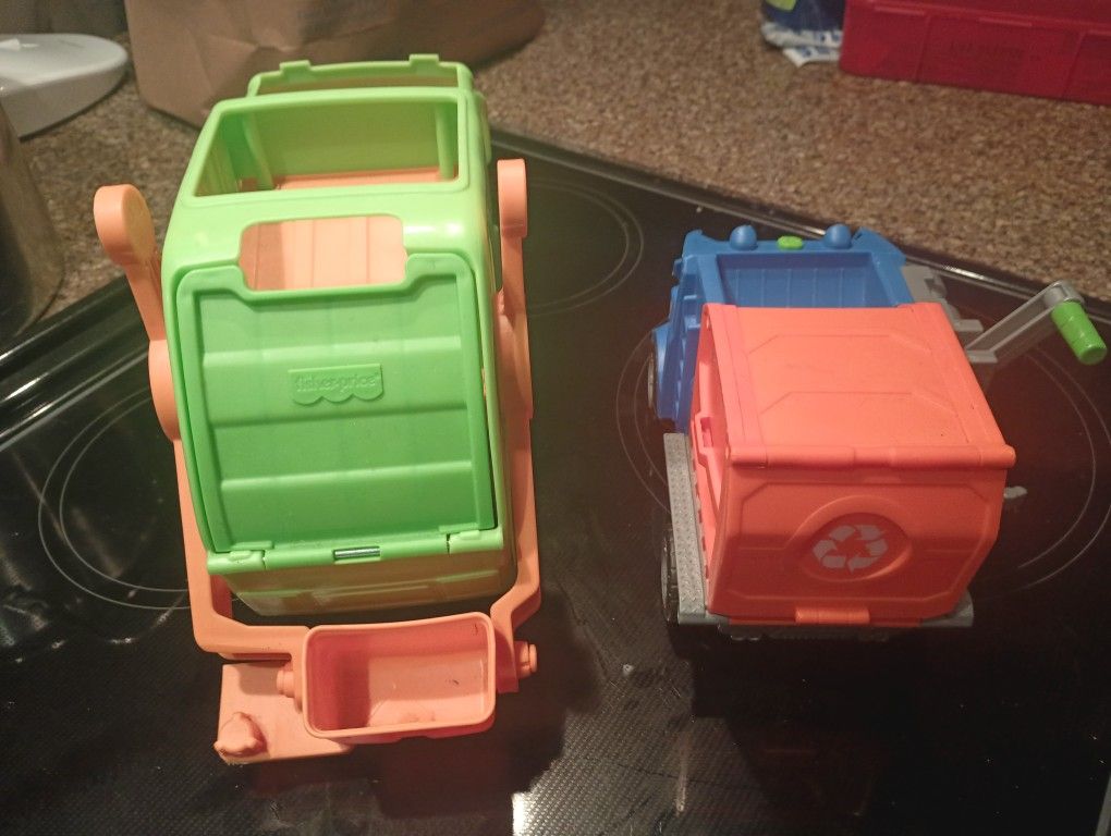 Little People Recycle Truck and Blippi Recycle Truck