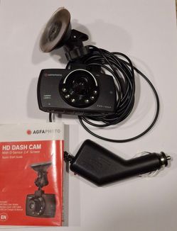AgfaPhoto HD Dash Cam - FHD 1080p with 2.4" Screen & G-Sensor