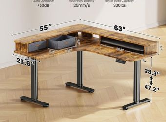 Elevated standing desk