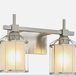 13 Inch 2 Lights Vanity Light Bathroom Light Fixtures Vanity Lights for Bathroom Frosted Glass Vanity Light Fixtures Bathroom Lights Above Mir