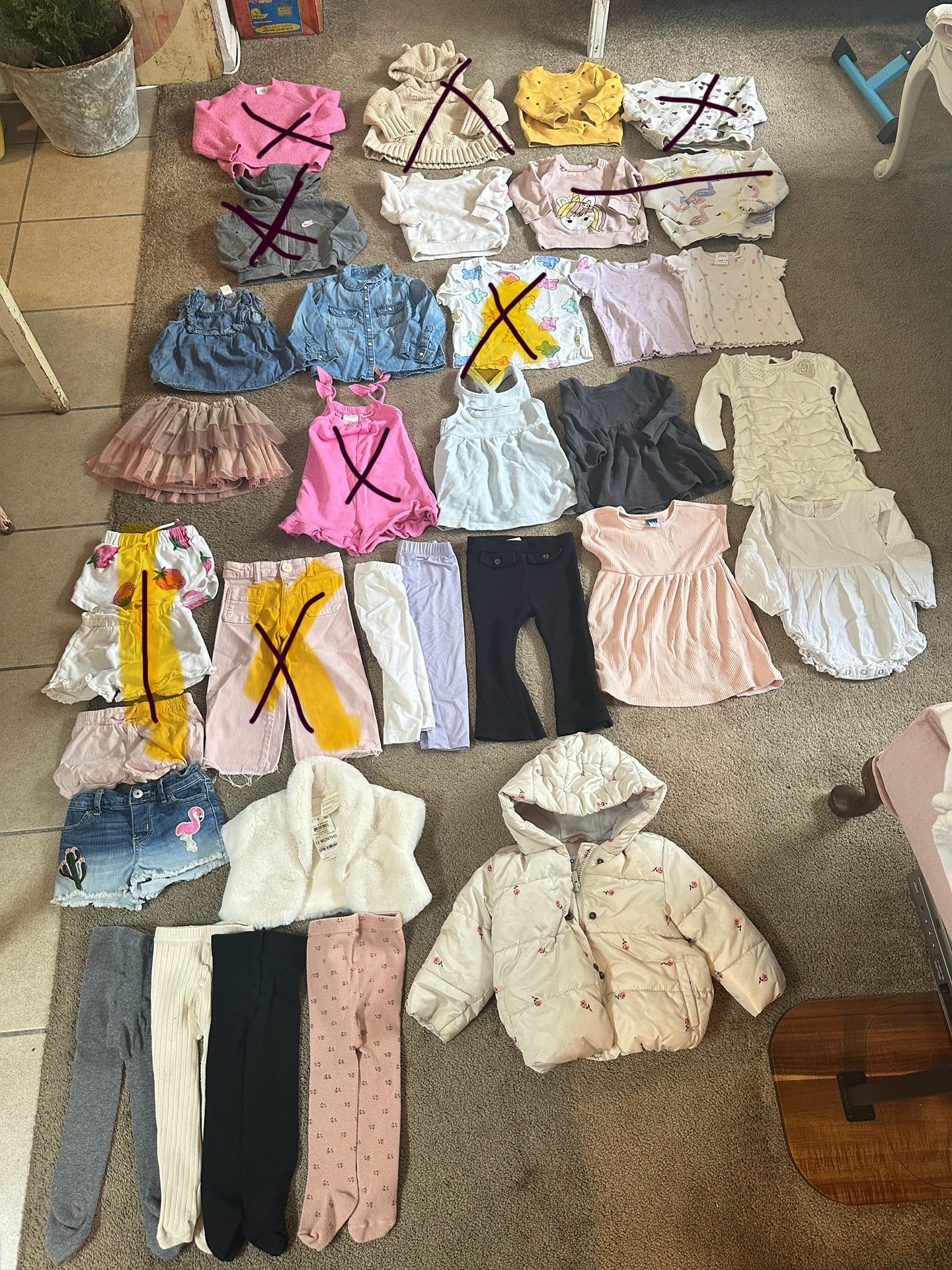 Baby Girl Size 12-18 Months Clothing Some New And Still Like New, $3.00 Each