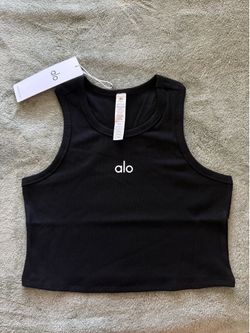 Alo Crop ribbed tank top