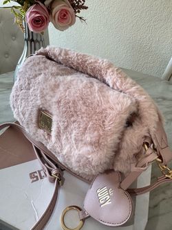 Juicy Couture Pink Faux Fur Crossbody Bag