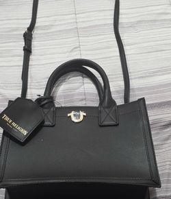 True Religion Jeans Black Leather Purse Make Offer