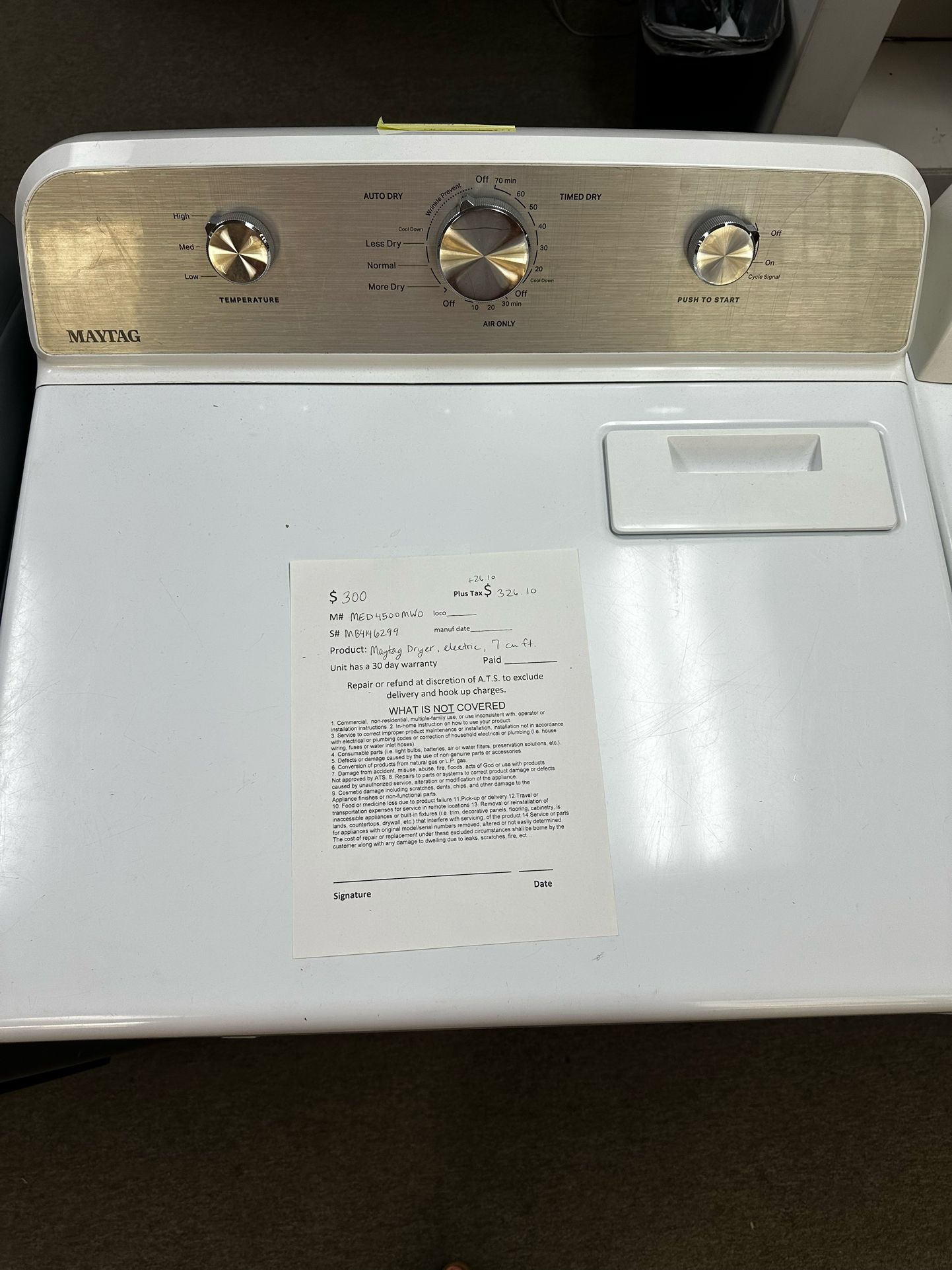 Maytag Electric Dryer