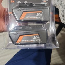 Ridgid 18v Batteries 8.0Ah 