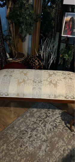 Large Beautiful bench 49” long 19” high. Beautiful in an entry way or any room