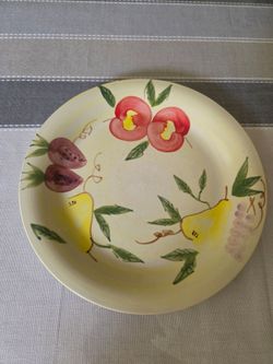 Vintage Elegant Dining Hand-Painted Fruit Ceramic Plate (10") Quantity 10