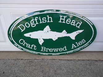 Dogfish Head Metal tin beer sign large Man Cave Garage Decor