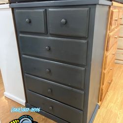 Grey Duplex Pinewood Dresser Cajonera Real Wood Madera 