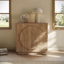 Modular buffet cabinet with storage