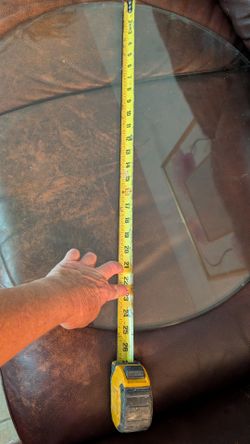 Two round glass tops  ,,,are 25inches diameter