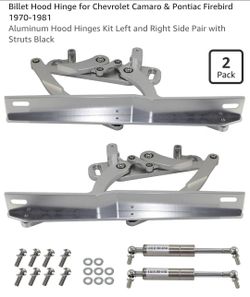 Billet Aluminum Hood Hinge Kit Camaro Firebird 1(contact info removed)