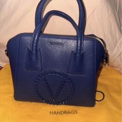 Valentino Blue Leather Satchel Limited Edition