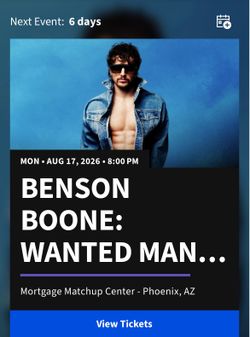 Benson Boone Ticket