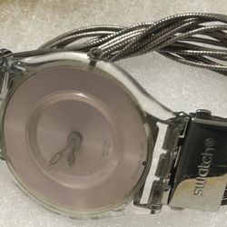 Pink Dial SKIN SFK- SILVER PINK MESHSTREAM  