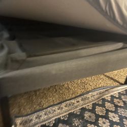 King size bed with metal frame