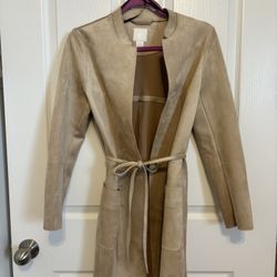 H&M Suede Coat Size XXS