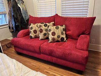 Super Cute Red Loveseat