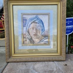 Painting of Nice Looking Lady Looking for You? 