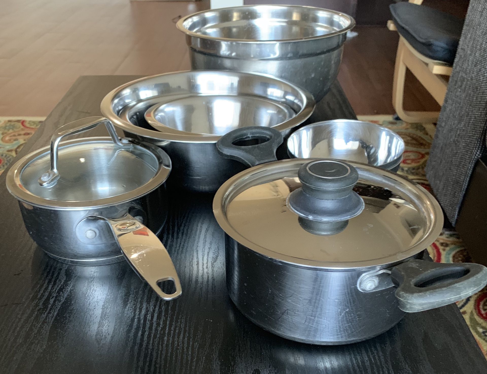 8 piece steel wear bowls