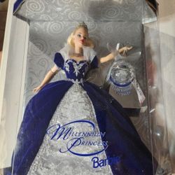 1999 Mattel Barbie Doll Millennium Princess Holiday Special Edition
