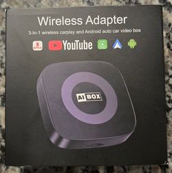Ai Magic Box for Streaming Netflix/YouTube/TikTok, Wireless CarPlay Adapter Dongle Support TF Card for OEM Wired Car Play & Android Auto Cars Ai Box C