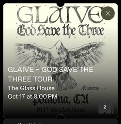 Glaive Concert Tickets