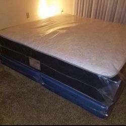 Queen Mattress - Double Sides - Cone With Free Box Spring - Free Delivery 🚚 Today 